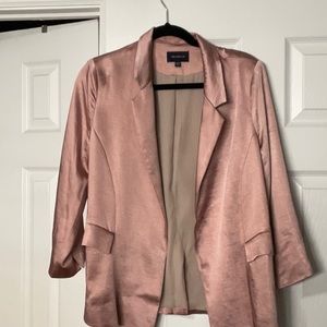 Shiny  pink blazer.  Size L